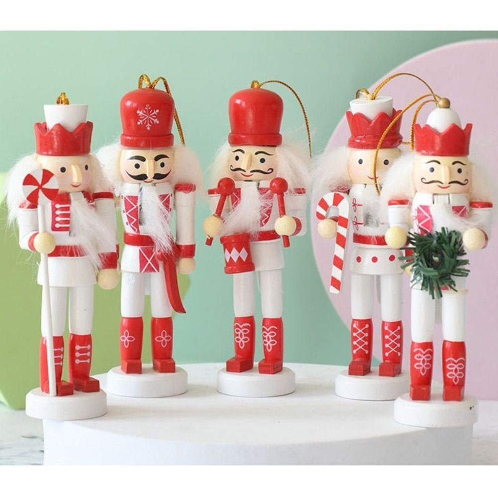 Nutcracker Figurine - 5 قطع من دمى الجنود المزخرفة