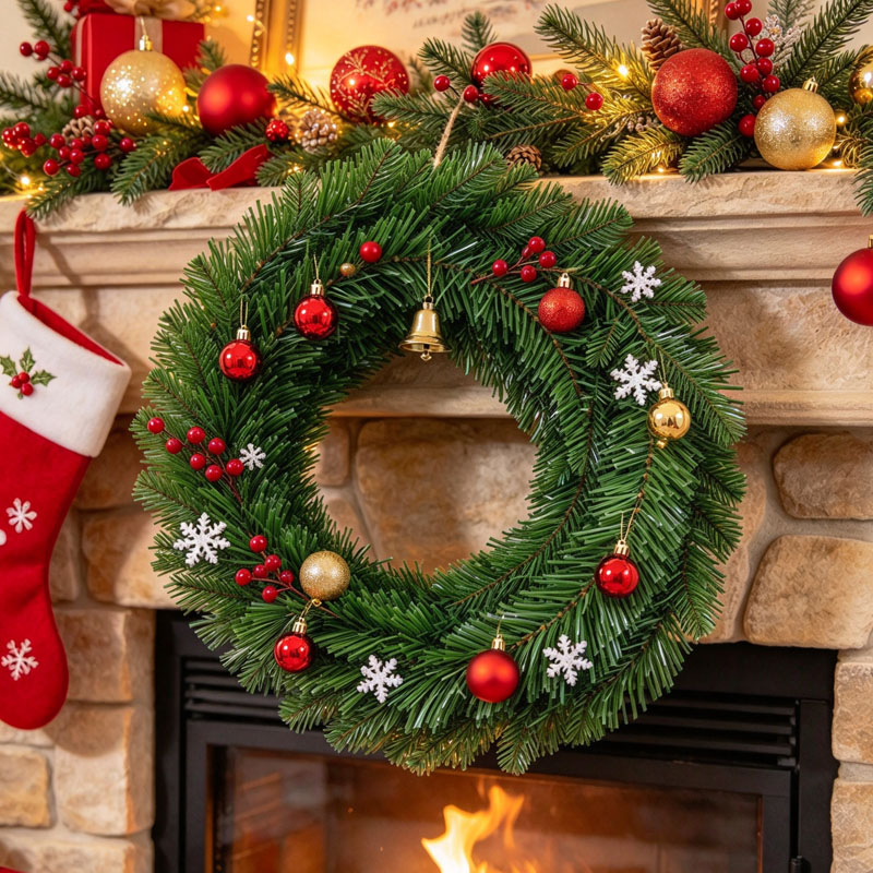 إكليل عيد الميلاد من خشب الصنو - مراجعة Tinsel Garland Decoration وسعره