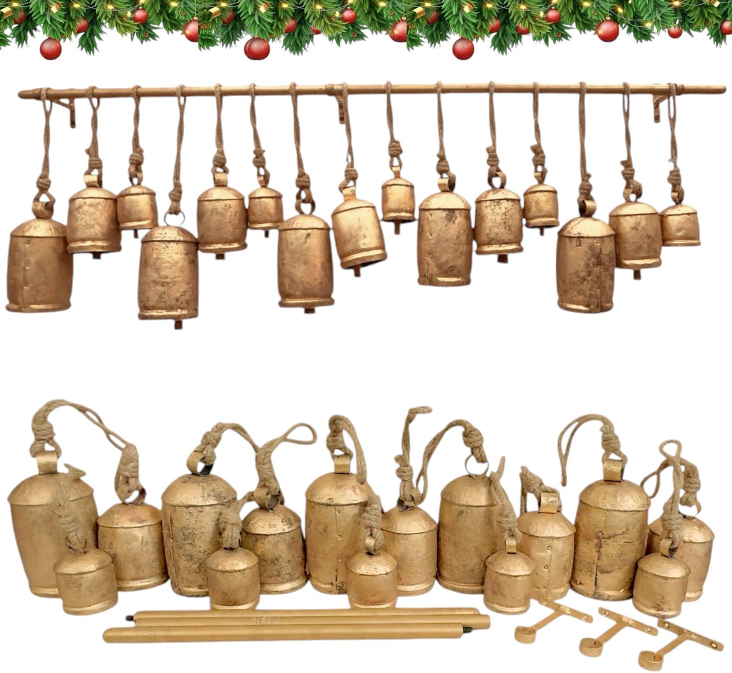 أجراس عيد الميلاد العملاقة الر - مراجعة Christmas Stocking Hanging وسعره