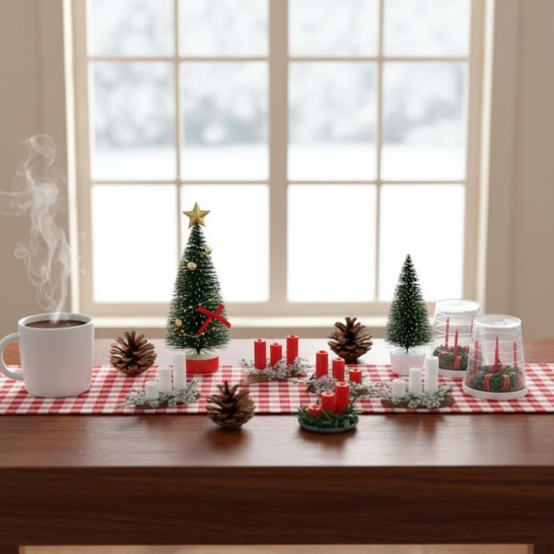 ! 1:12 مجموعة إكسسوارات مشهد ع - مراجعة Holiday Candle Set وسعره