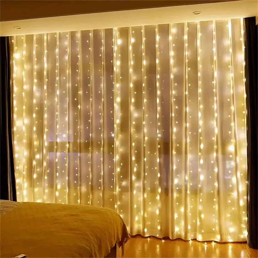 سلسلة أضواء LED للستائر تعمل ب - مراجعة Led Fairy String Lights وسعره