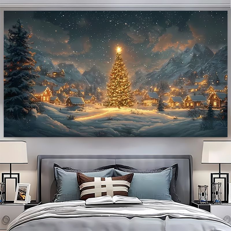 VIKAMA نسيج حائط شجرة عيد المي - مراجعة Christmas Tree Artificial وسعره