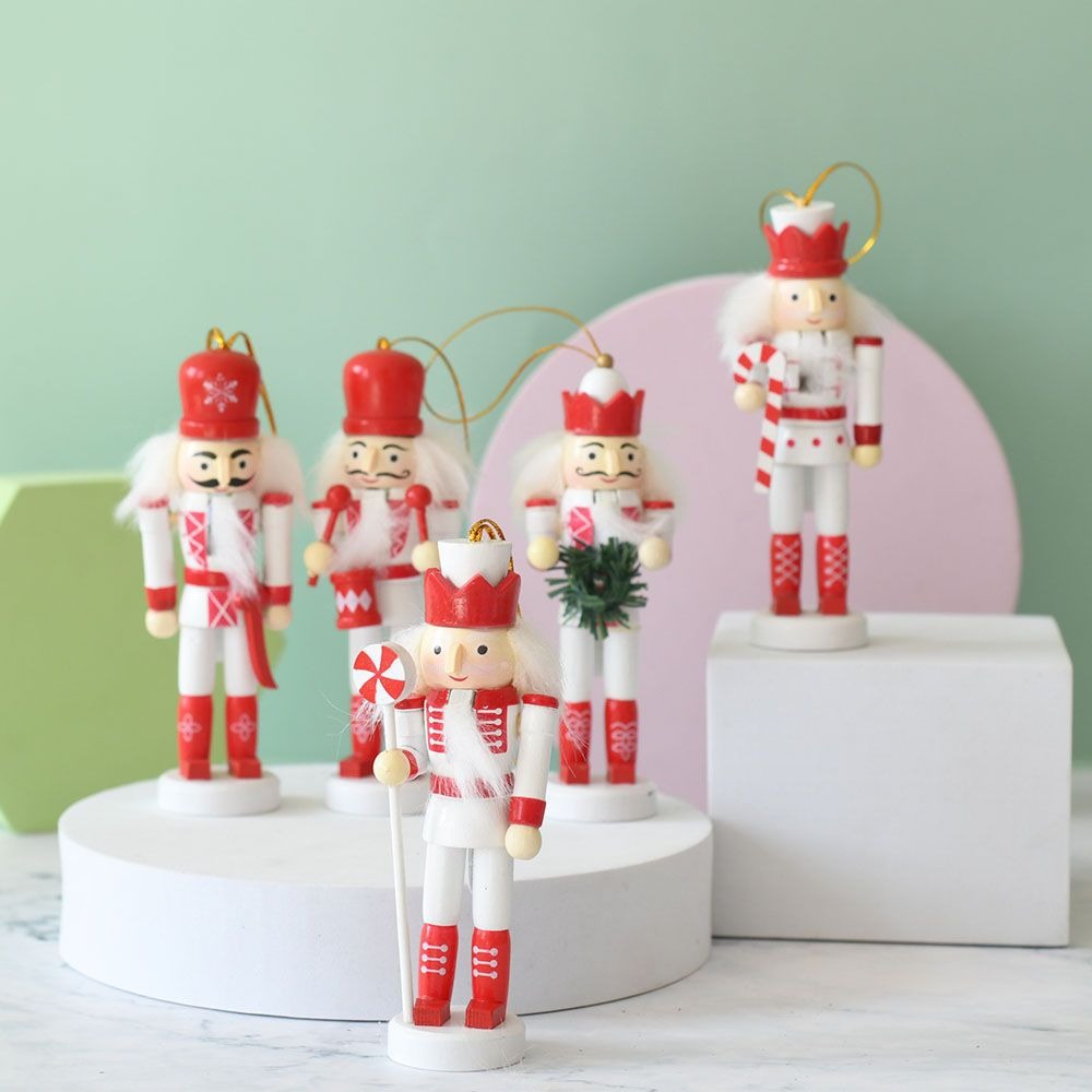5 قطع من دمى الجنود المزخرفة ي - مراجعة Nutcracker Figurine وسعره